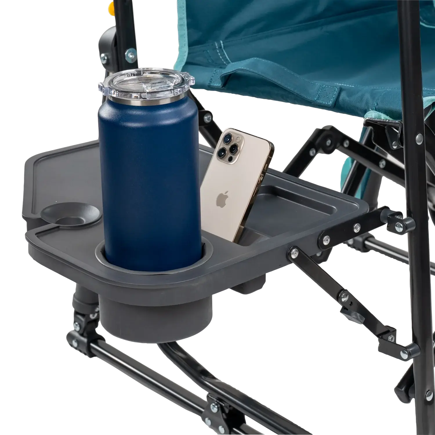 Stowaway Rocker™ with Side Table - Picnic Setup