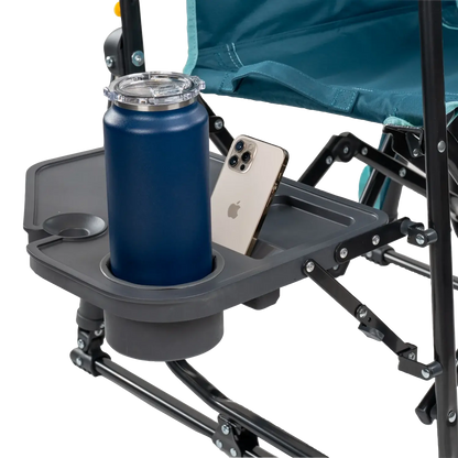 Stowaway Rocker™ with Side Table - Picnic Setup